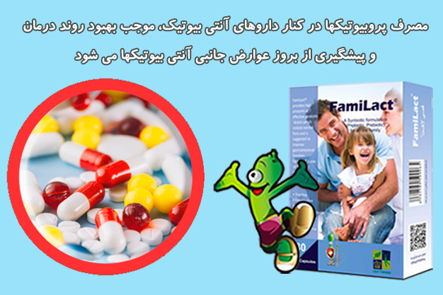 استفاده از پروبیوتیک ها در کنار درمان آنتی بیوتیکی ضروری است